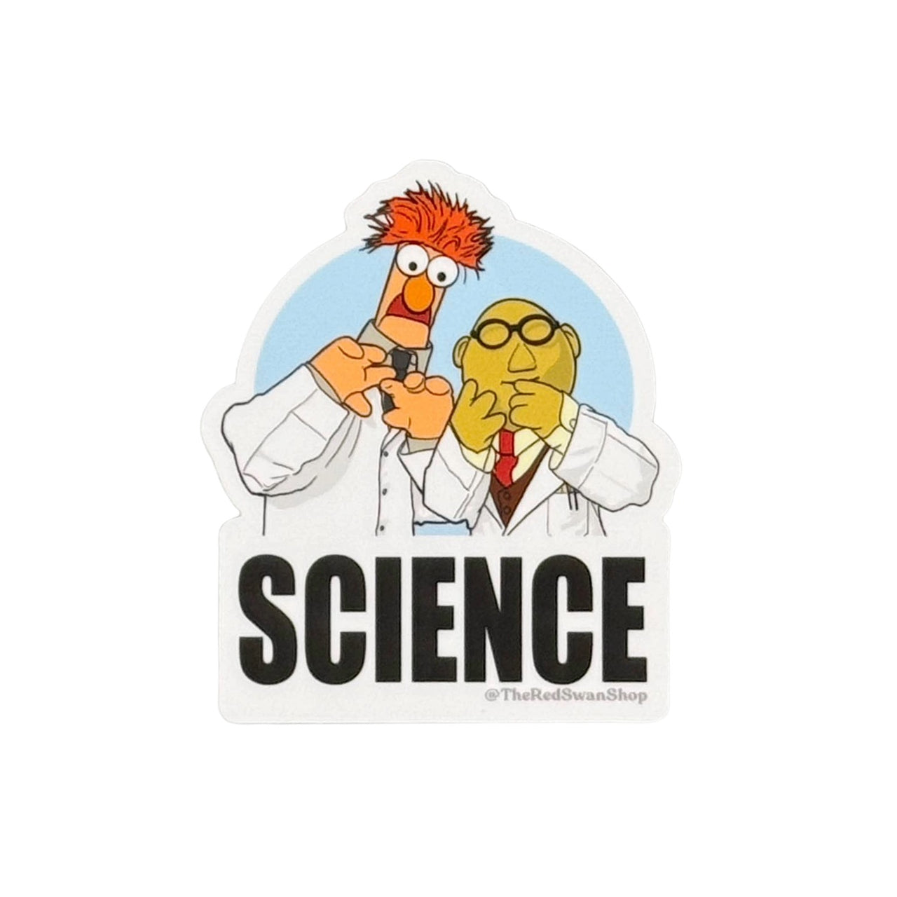 Bunsen and Beaker Sticker