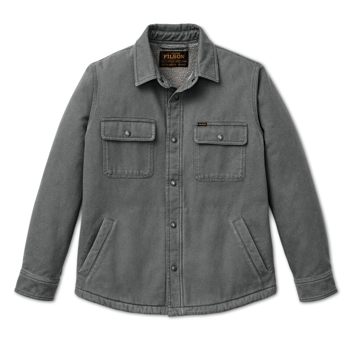Fleece Lined Jac-Shirt | Rockslide Gray