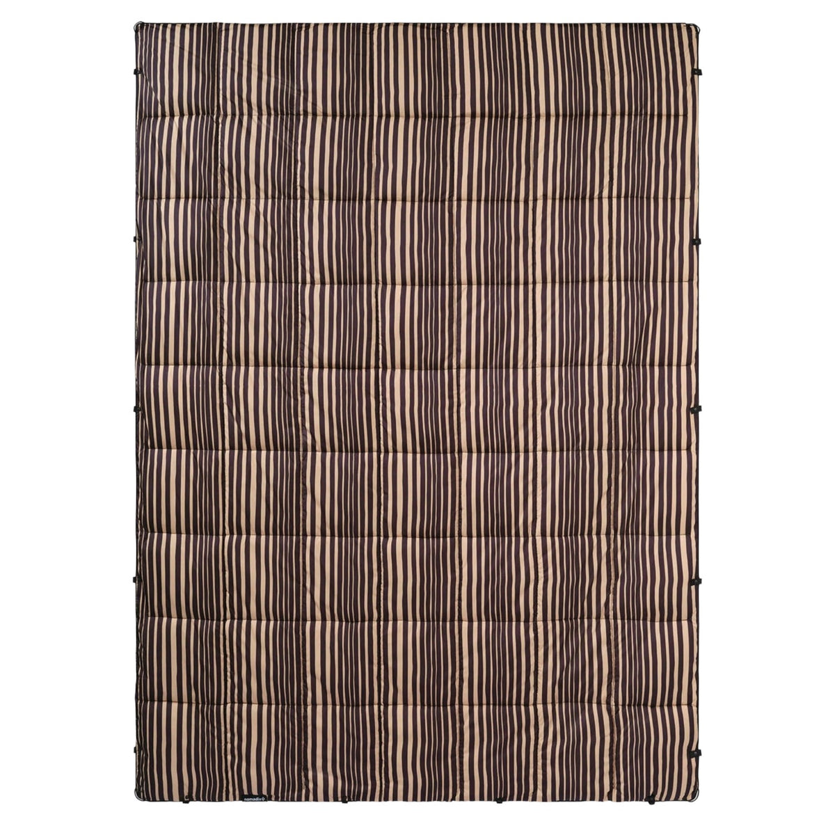 Puffer Blanket | Heritage Stripe Black and Tan