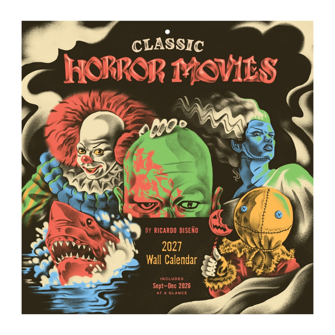 Classic Horror Movies 2027 Wall Calendar