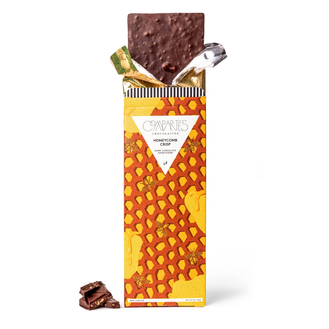 Honeycomb Crisp Gourmet Dark Chocolate Bar