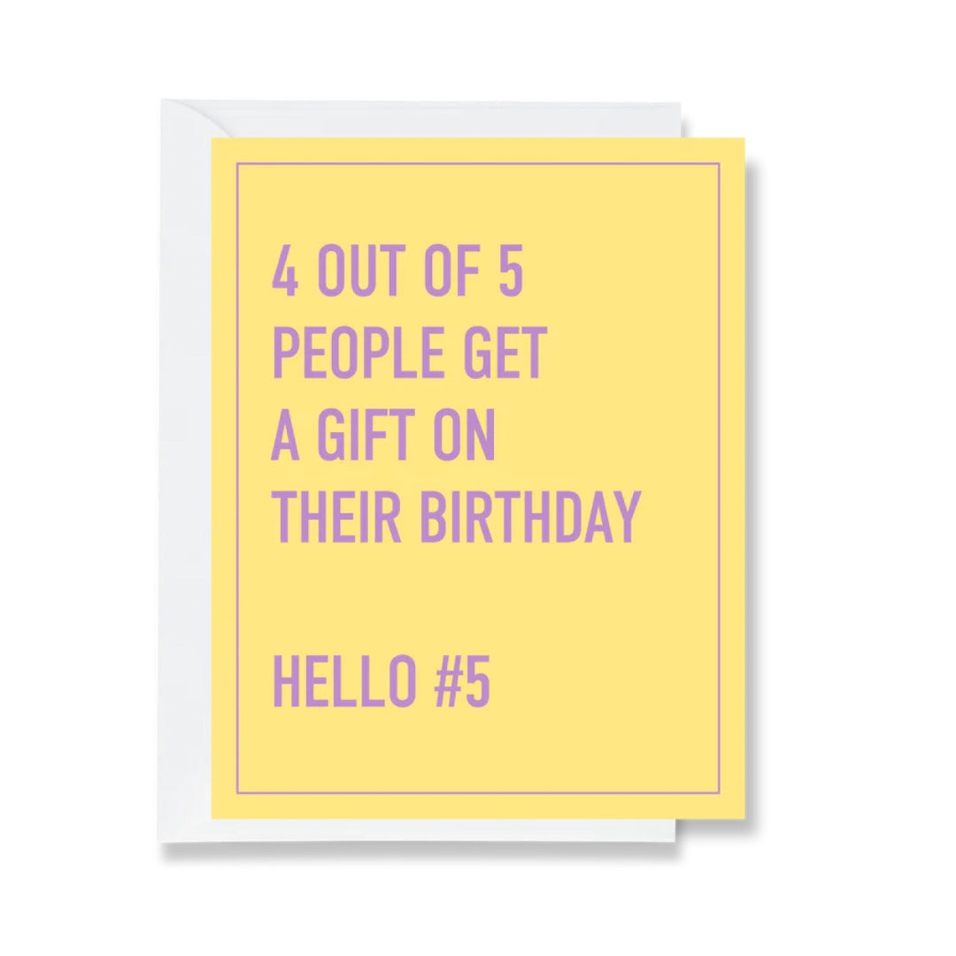 4 out of 5 People Card