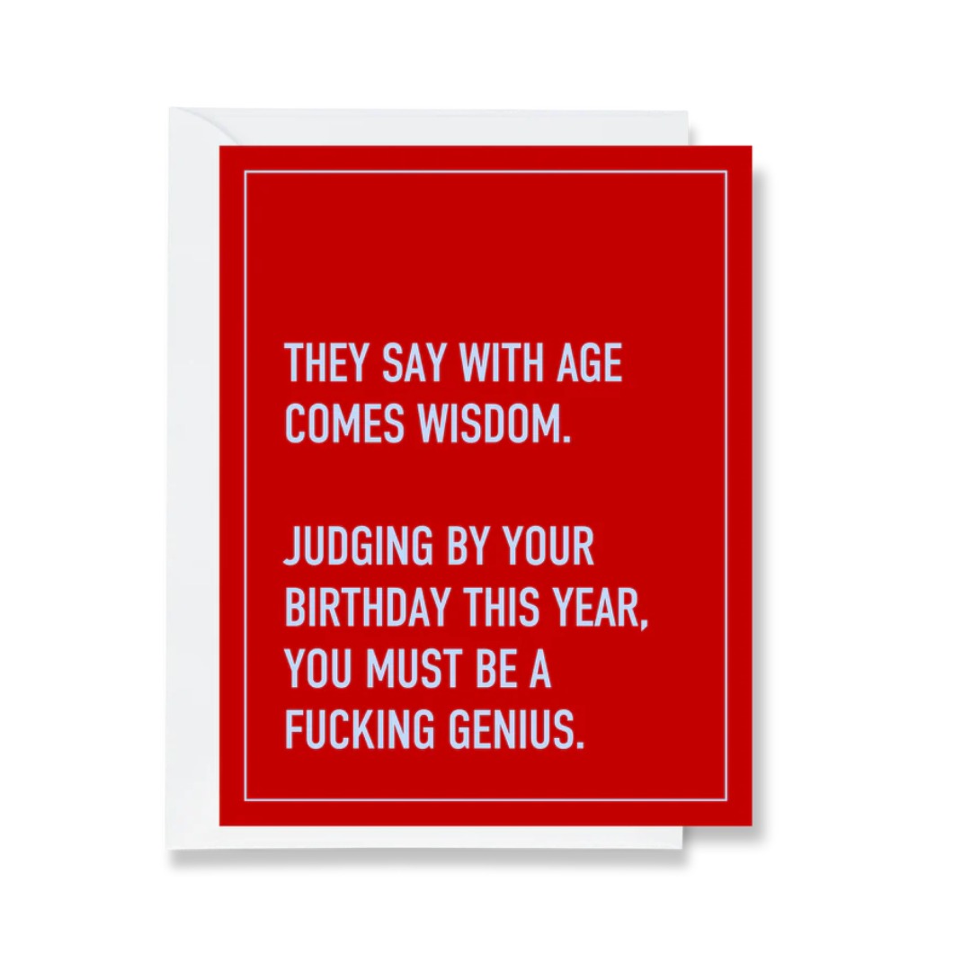With Age Comes Wisdom Card