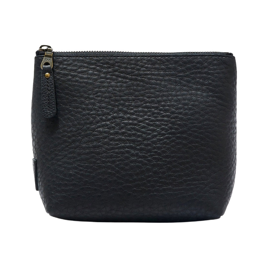 Seneca Square Leather Pouch | Black