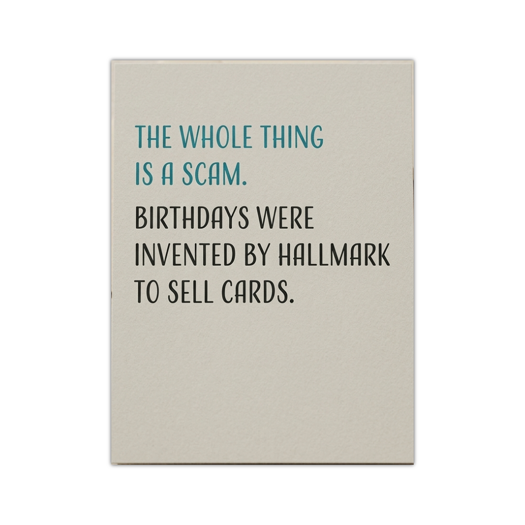 Scam Birthday Card