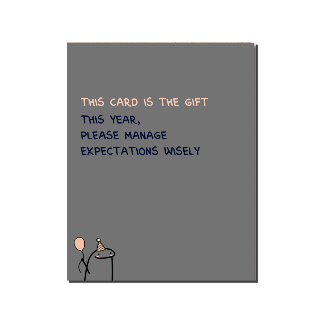 Manage Expectations Wisely Card