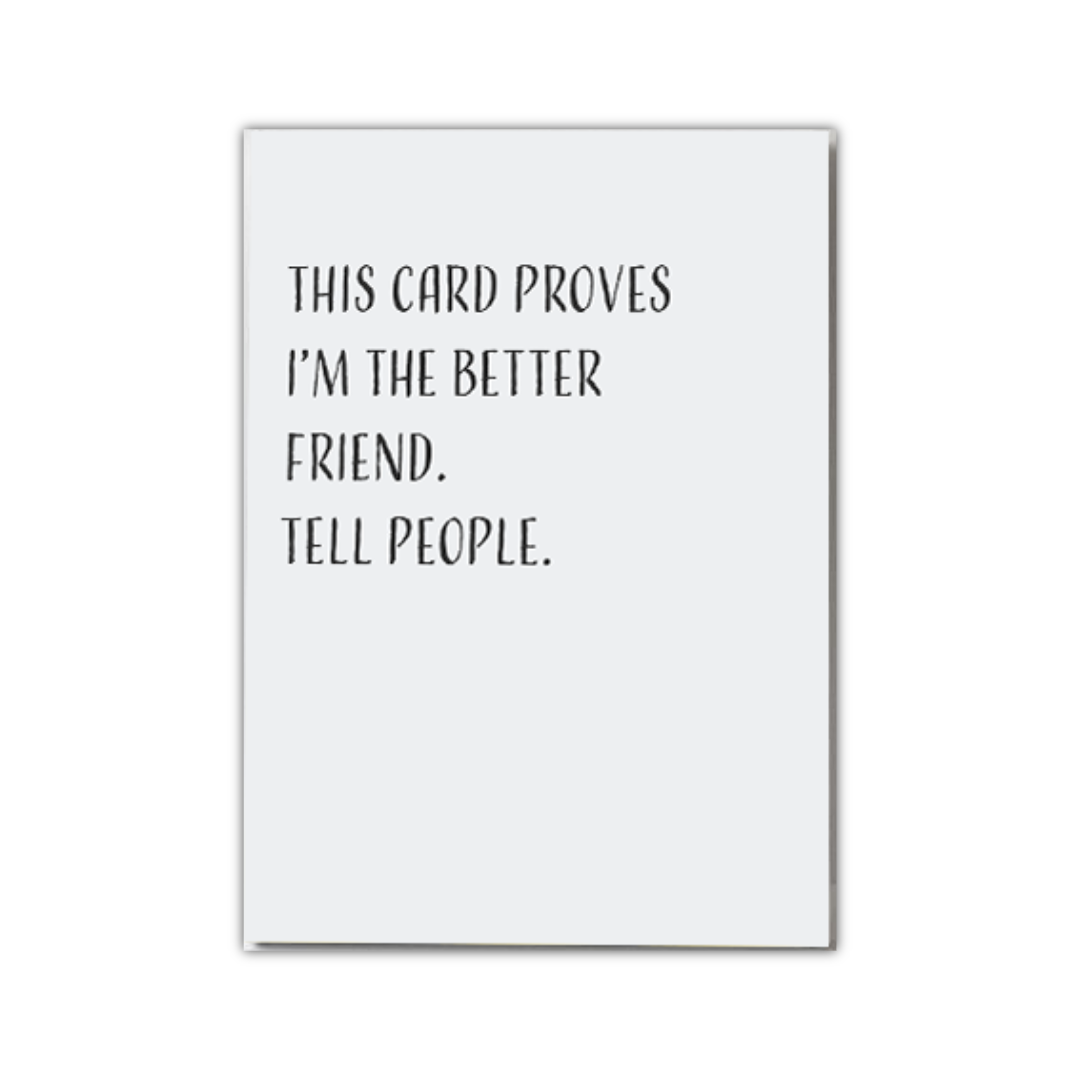 Better Friend Card