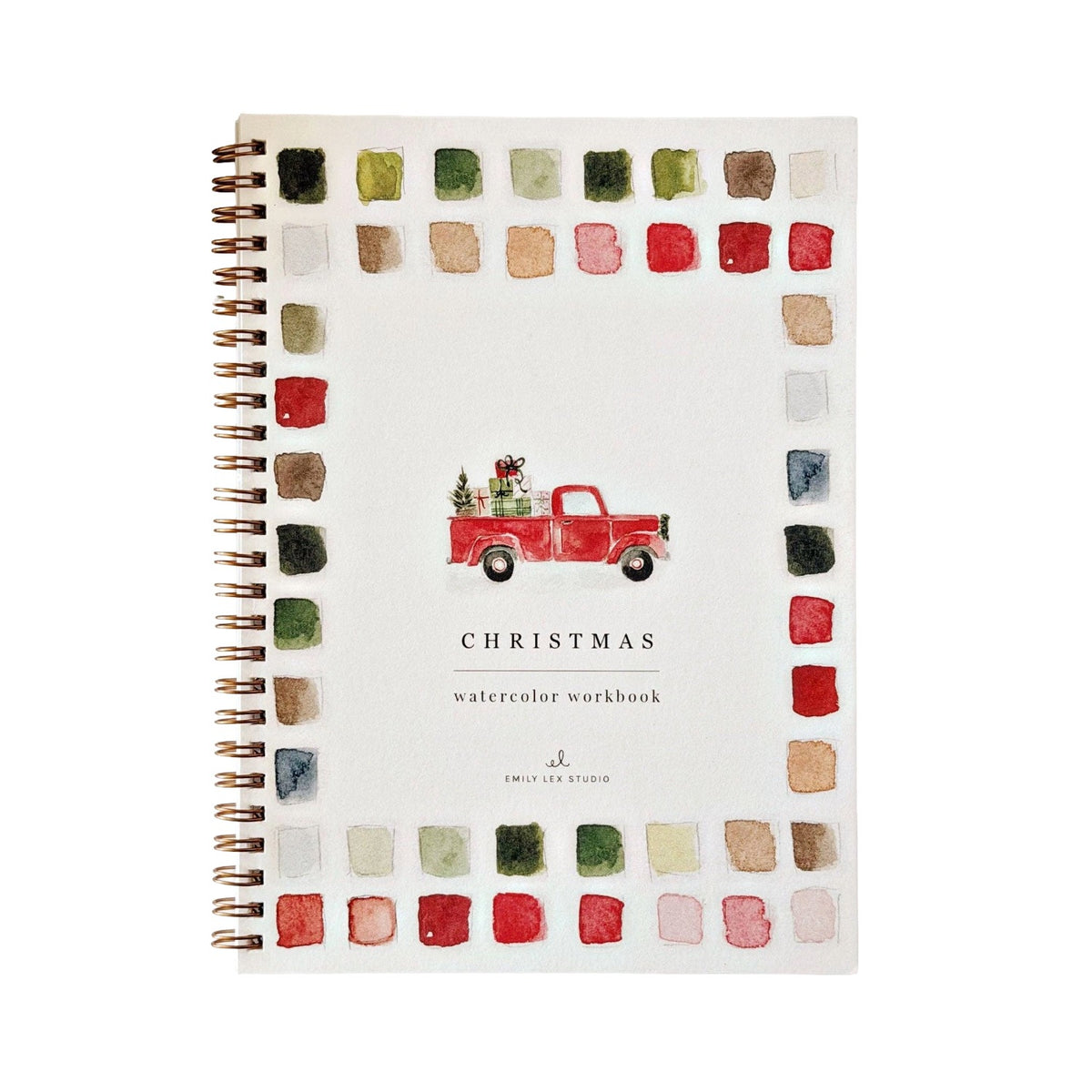 Classic Christmas Watercolor Workbook