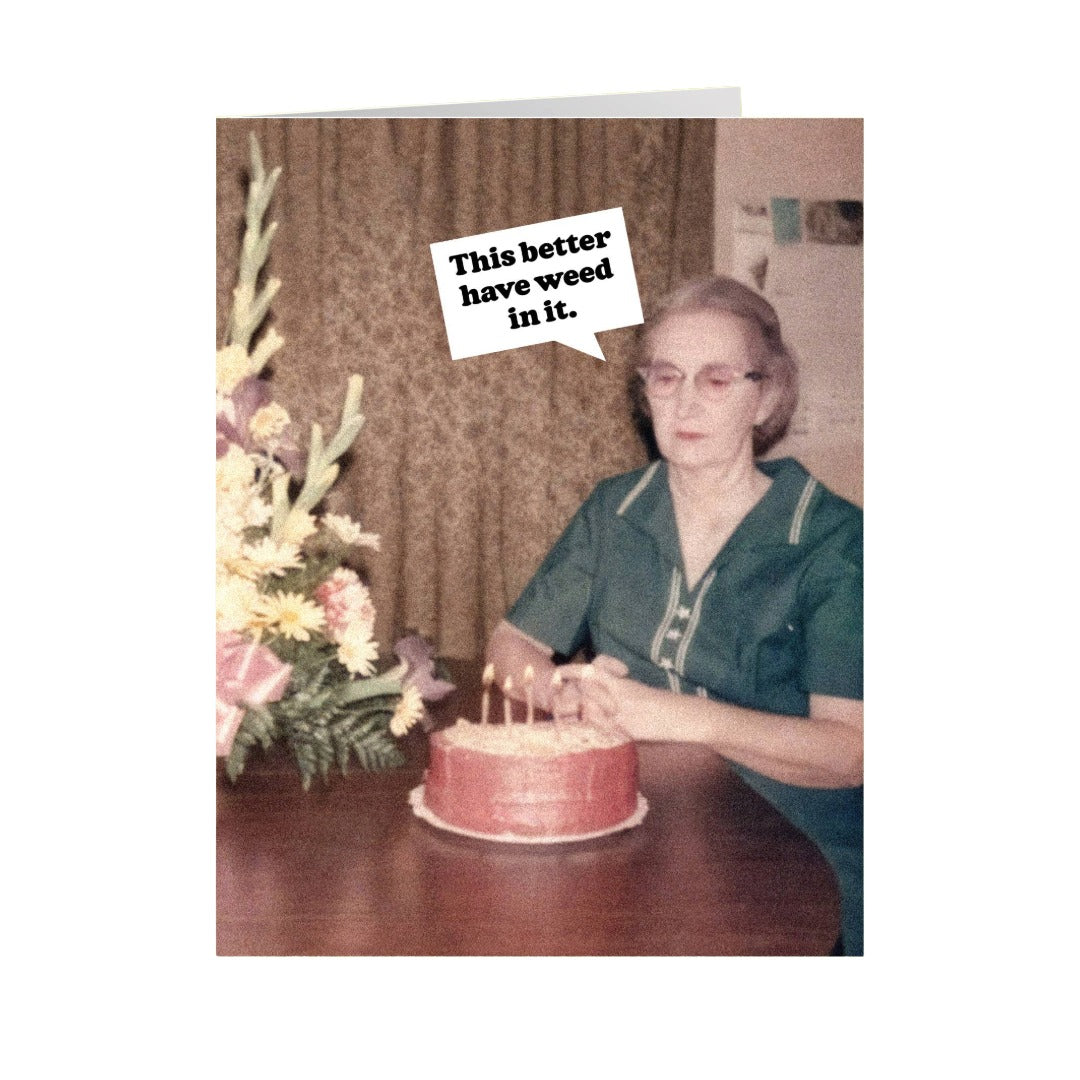 Weed Cake Card