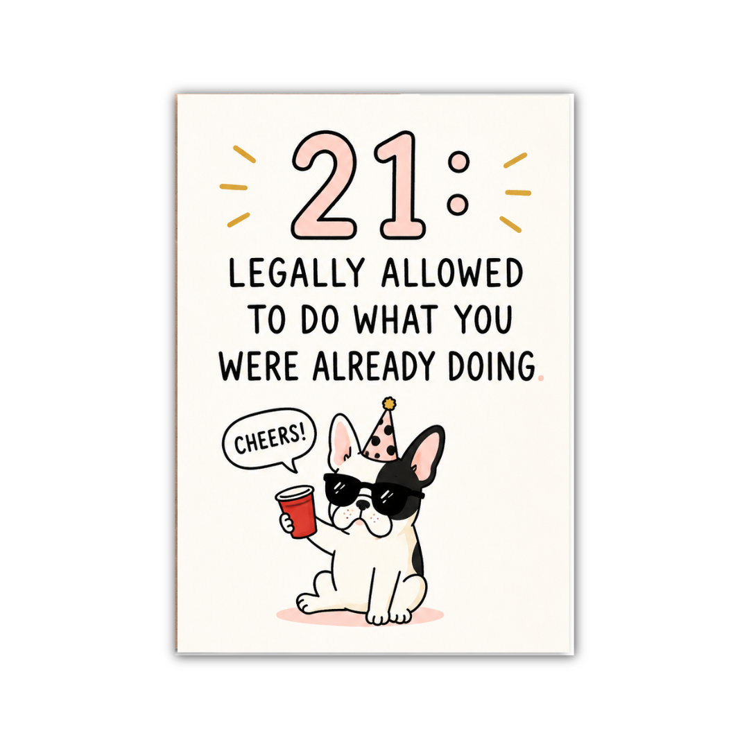 21st Birthday Card