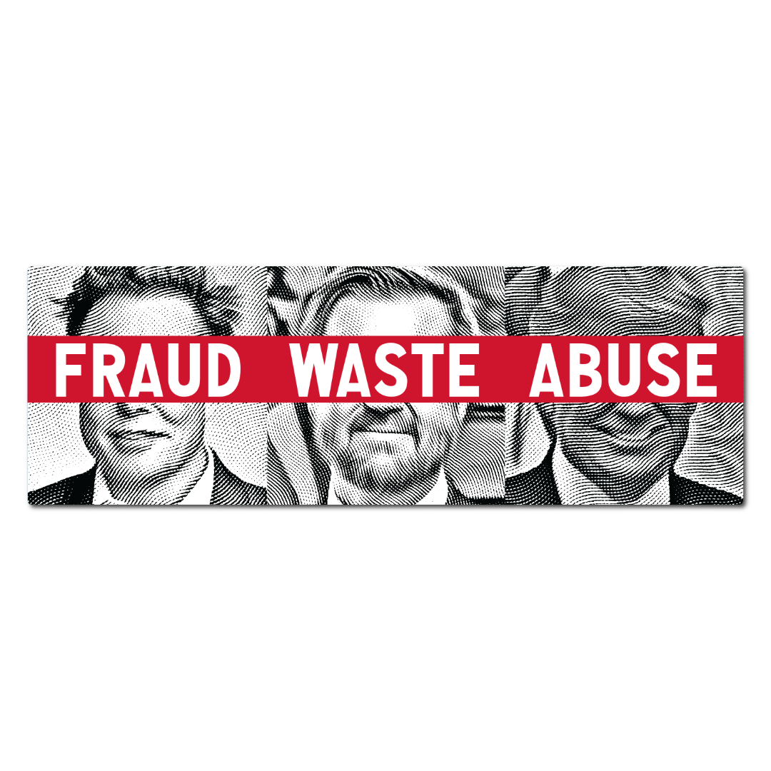 Fraud Waste Abuse Sticker