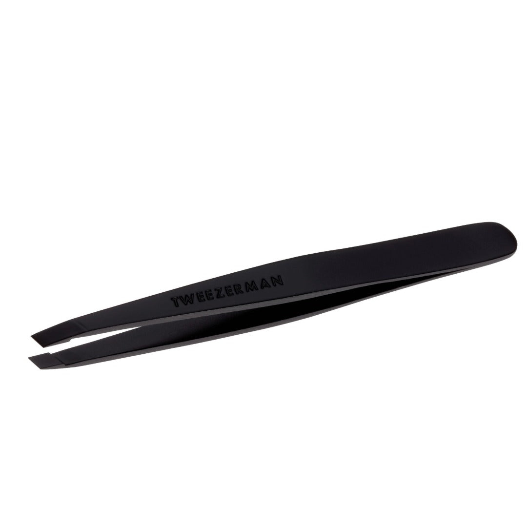 Black Matte Slant Tweezer