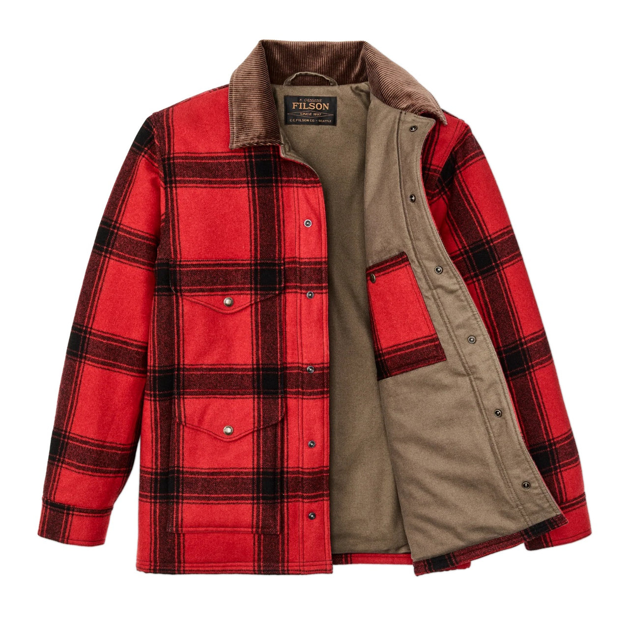 Spokane Insulated Cruiser | Red & Black Windowpane