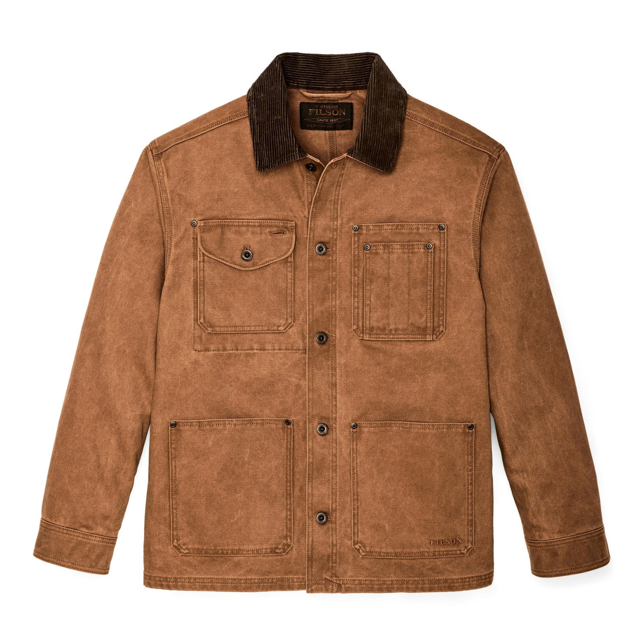 Rustic Canvas Barn Coat | Whiskey