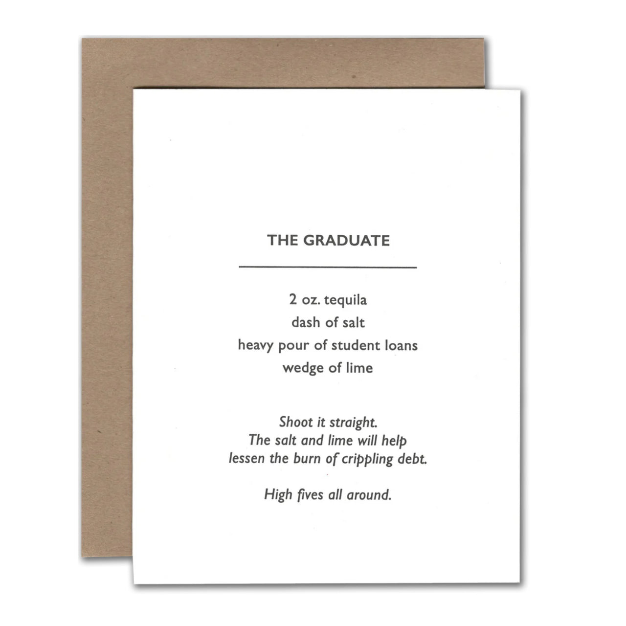 Graduation Cocktail Card