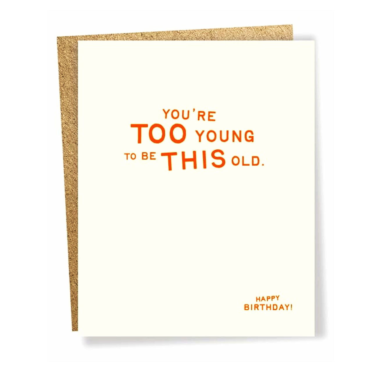 Too Young Card