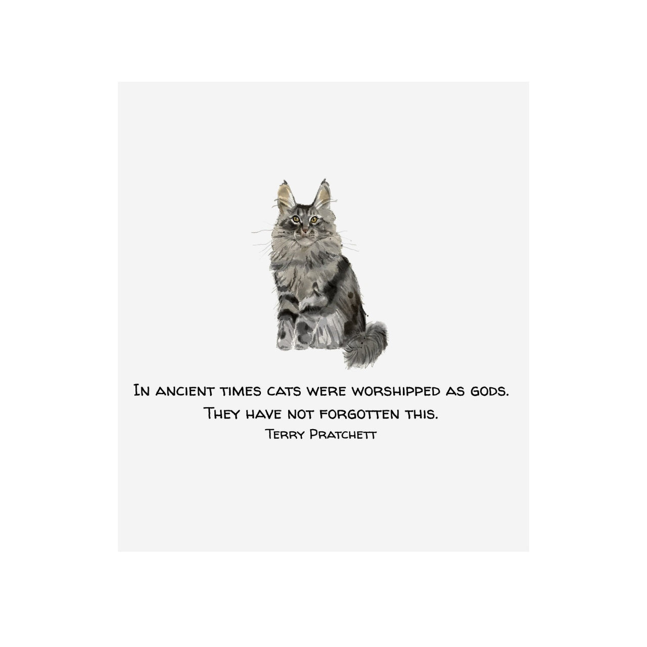 Ancient Times Cat Card