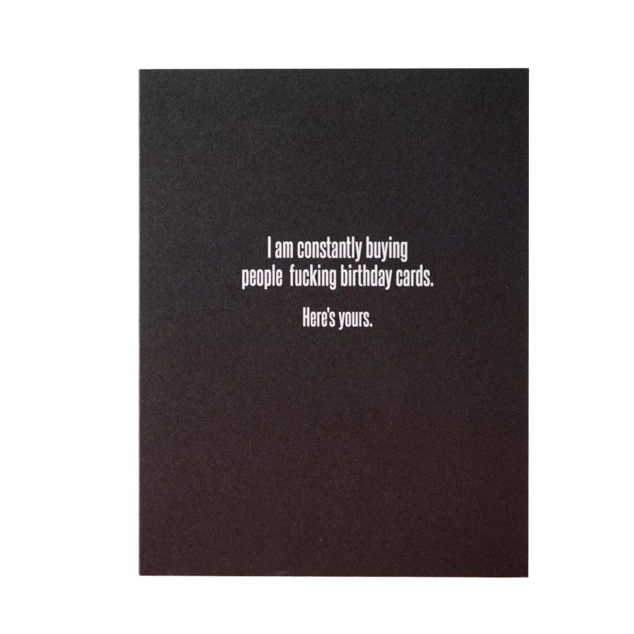 Constantly Buying Card