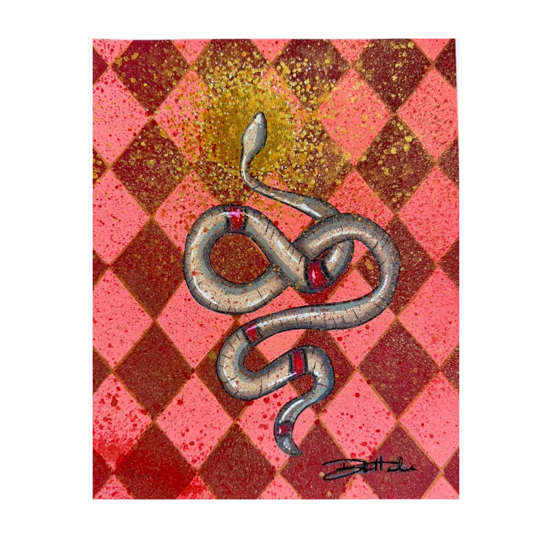 Harlequin Snake Painting