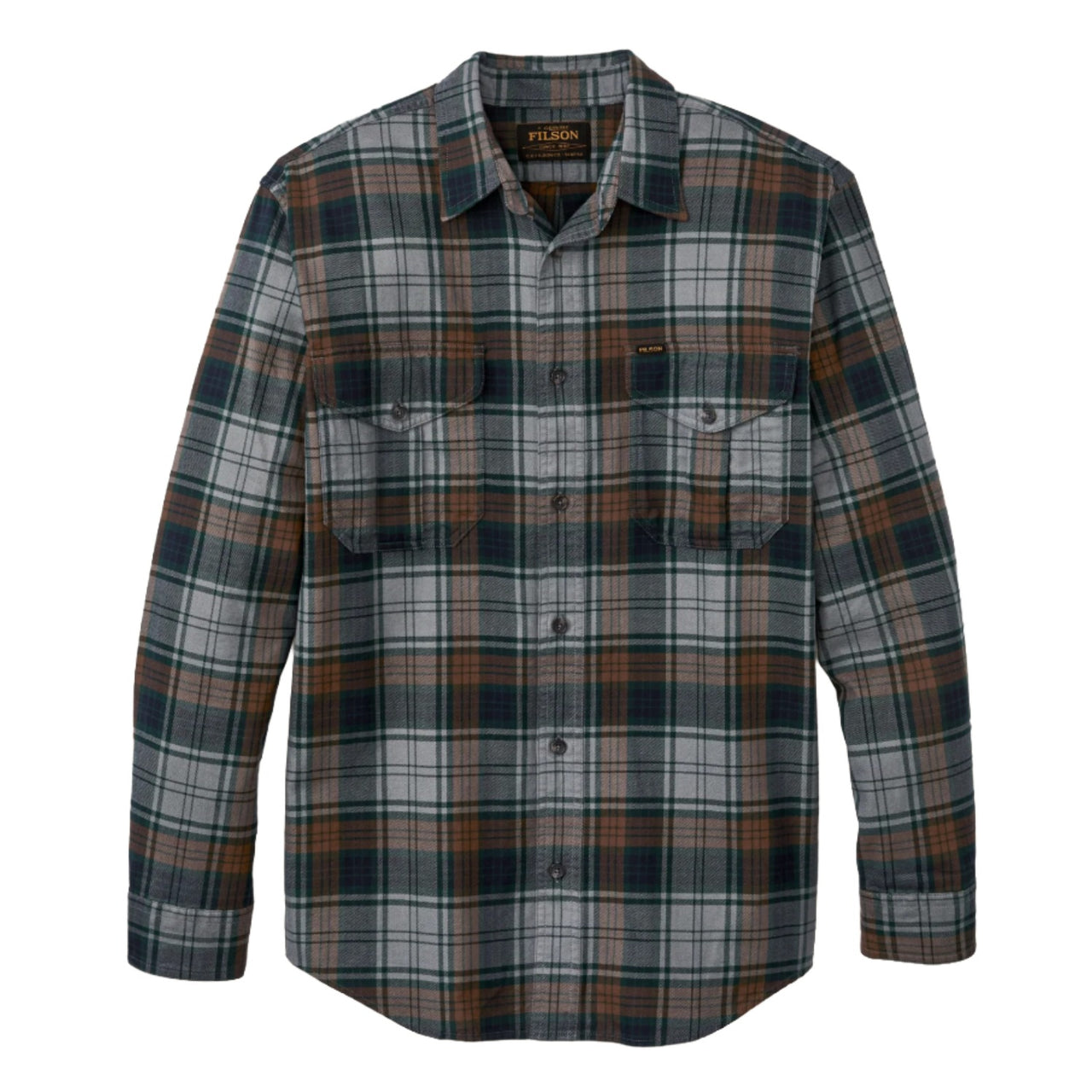 Lightweight Alaskan Guide Shirt | Gray & Navy Multi Plaid