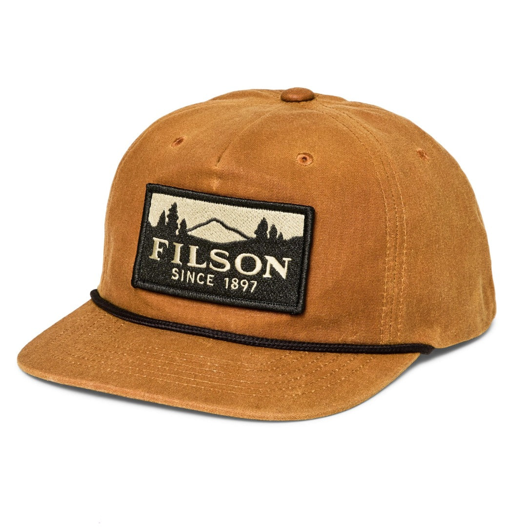 Waxed Trucker Cap | Gold Brown Scenic