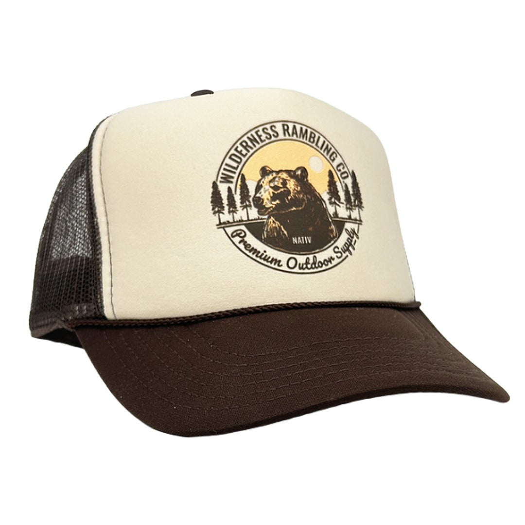 Born To Roam Hat | Tan & Brown