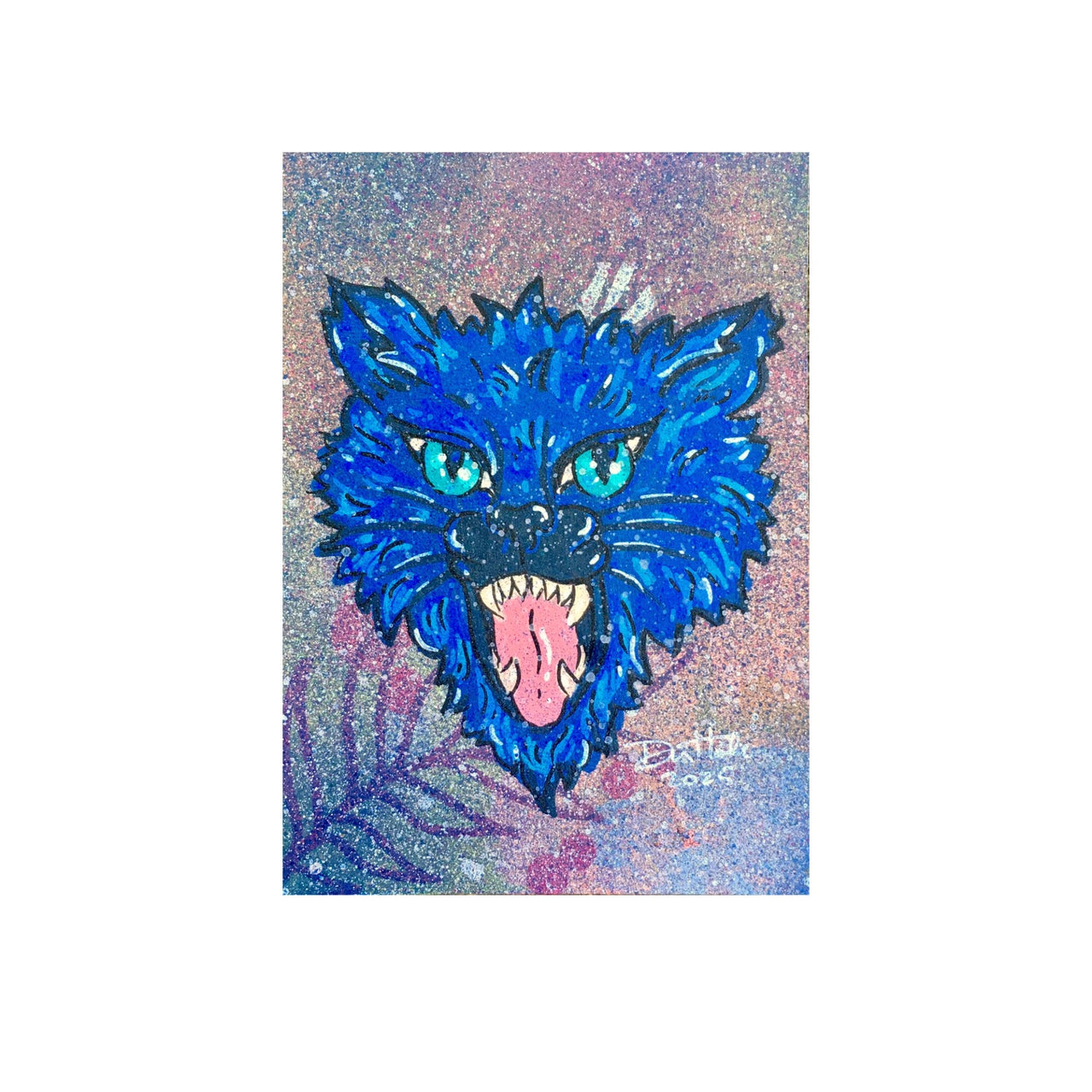 Blue Cat Painting