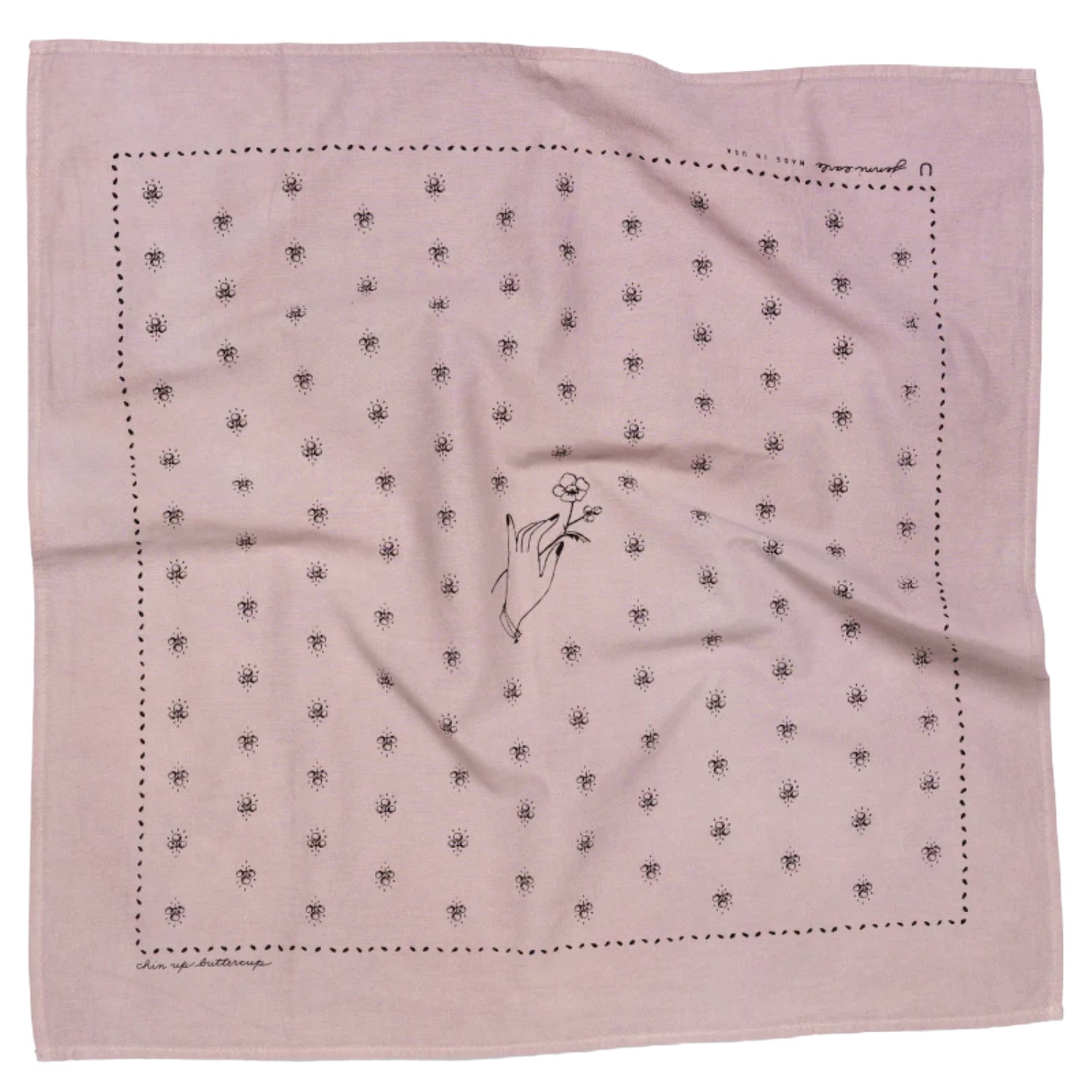Chin Up Buttercup Bandana - Domestic Domestic