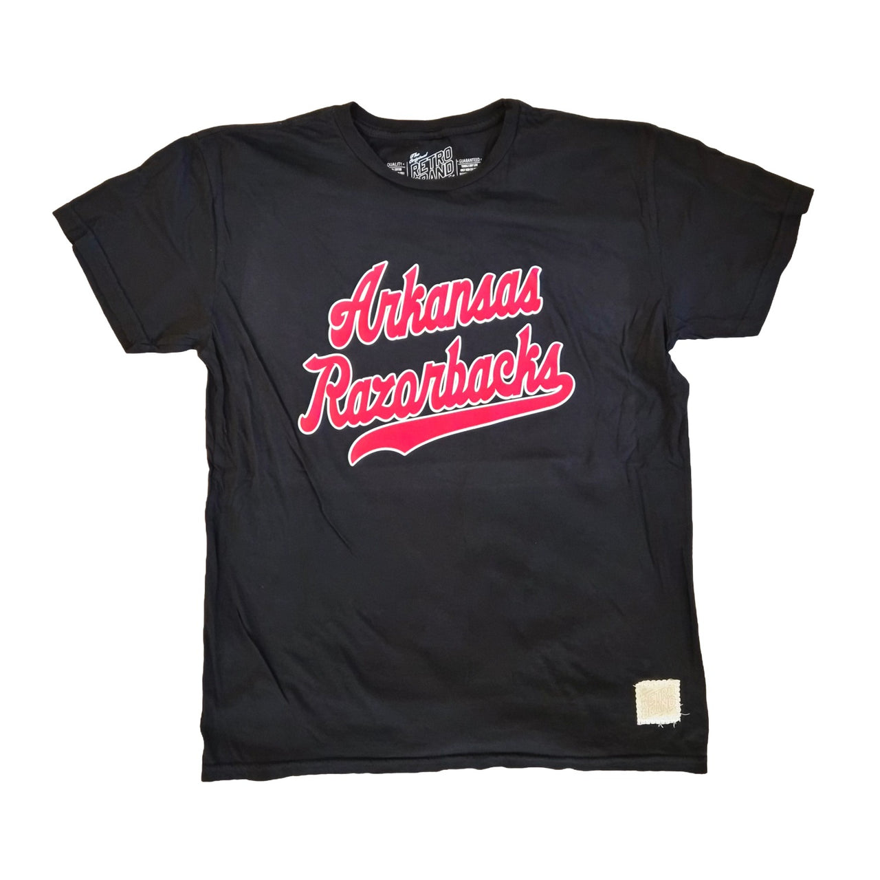 Varsity Arkansas Razorbacks Tee | Black