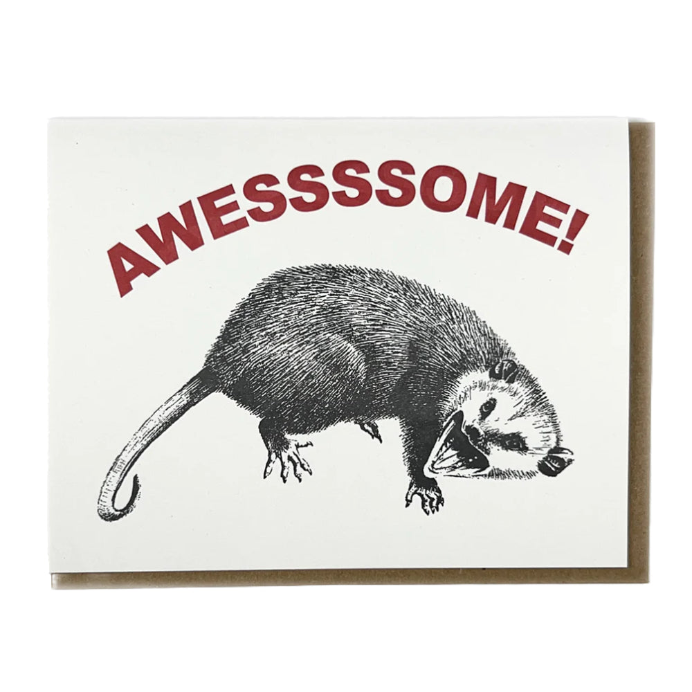 Awesome Possum Card - Domestic Domestic