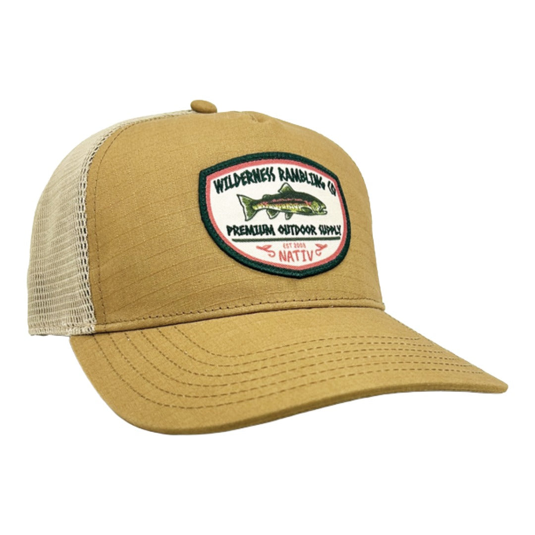 Fish Badge Hat | Khaki