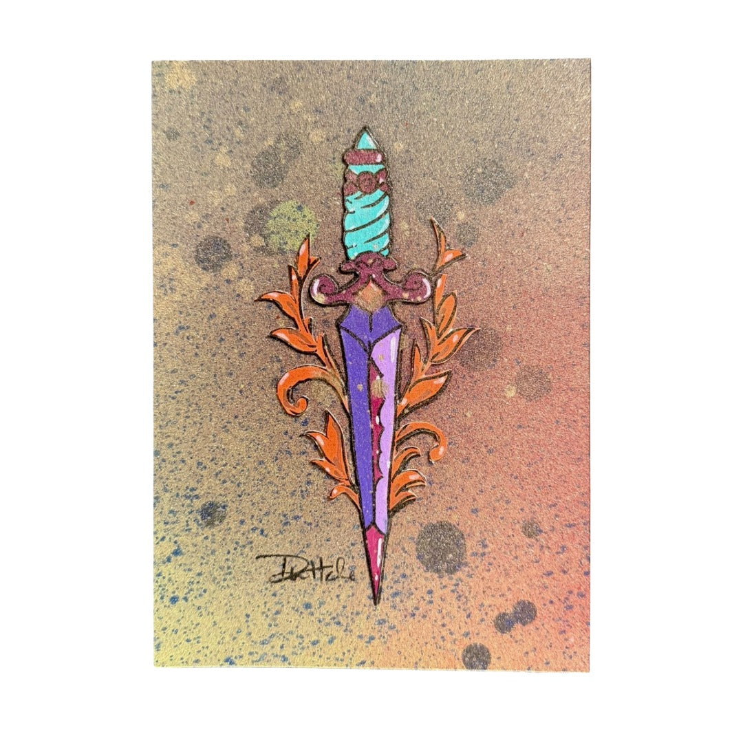 Purple Dagger Painting