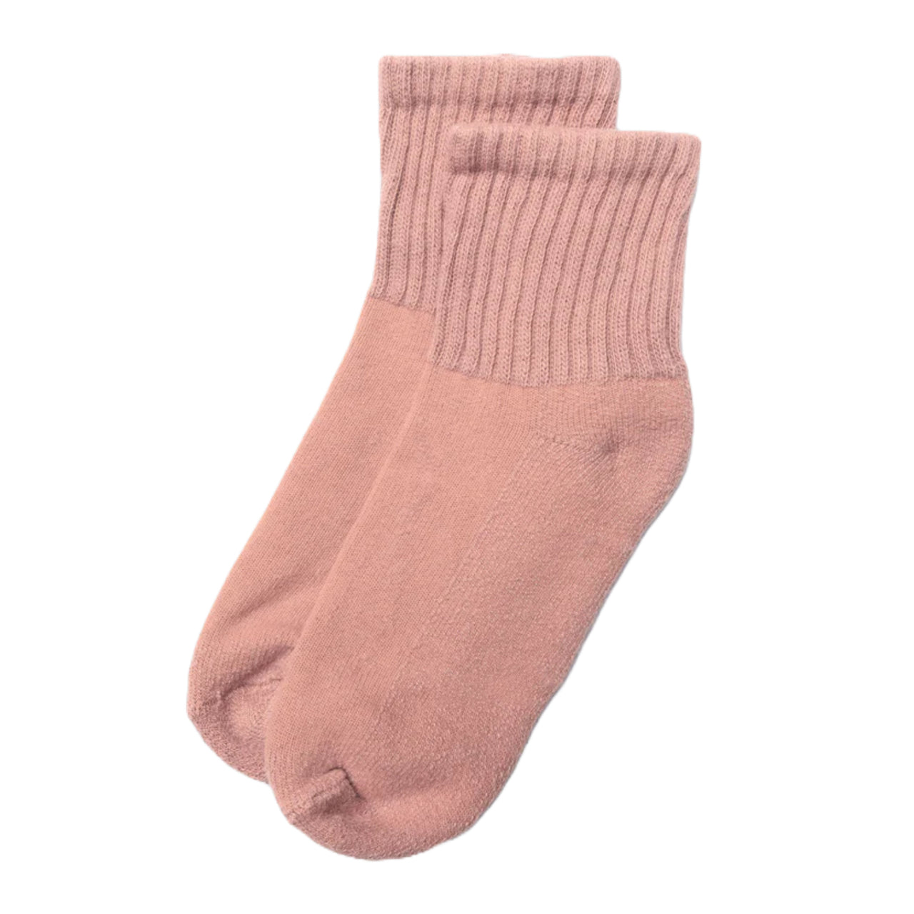 Retro Solid Quarter Sock | Light Pink