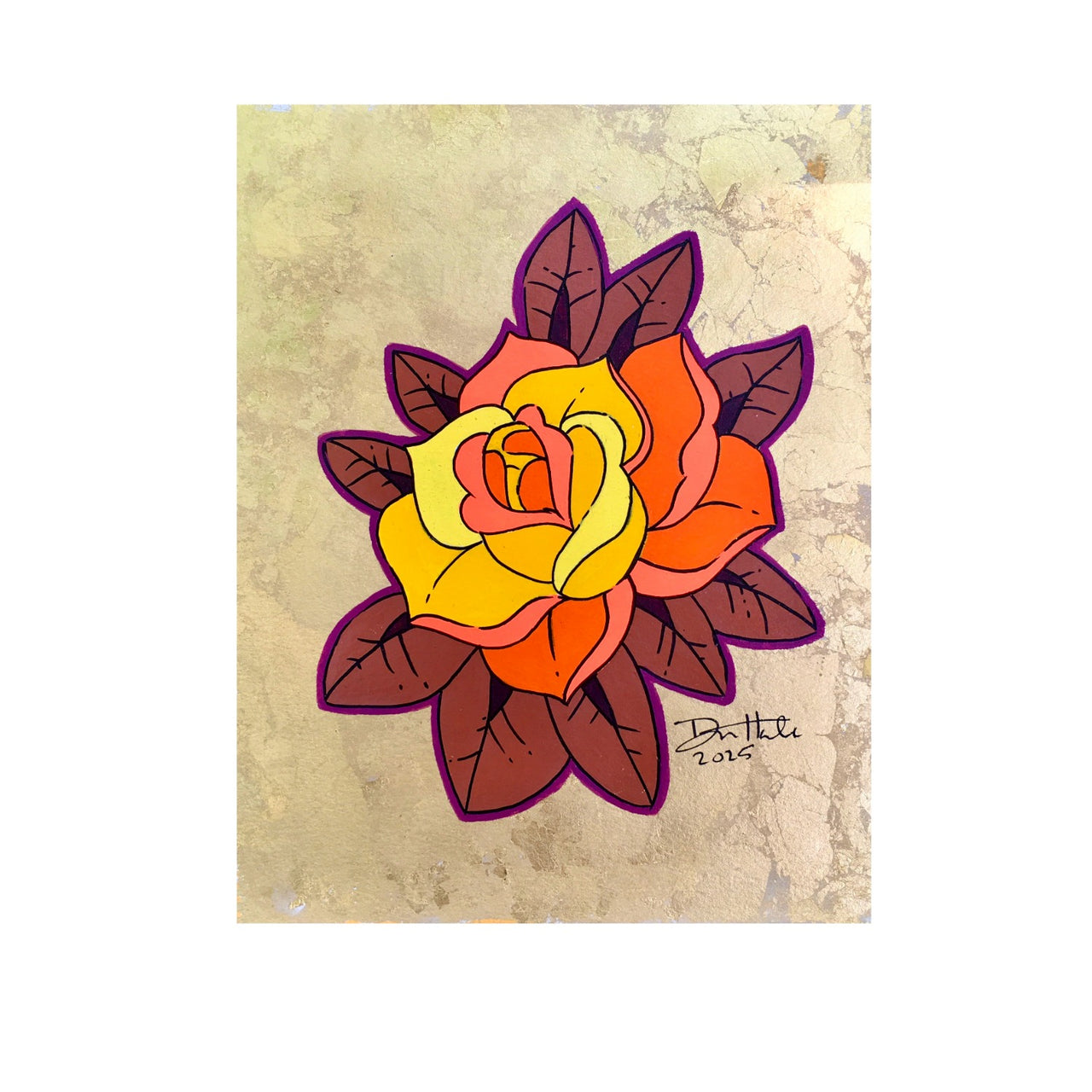 Yellow Rose Painting