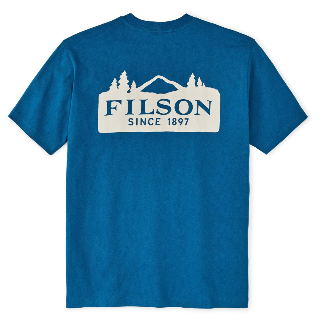 S/S Frontier Logo T-Shirt | Sapphire Scenic Mark