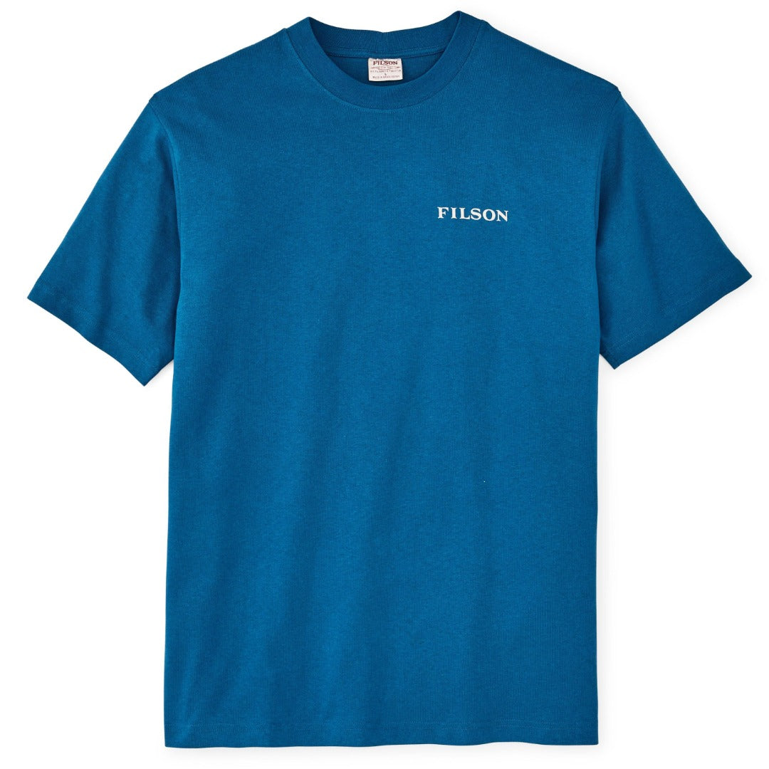 S/S Frontier Logo T-Shirt | Sapphire Scenic Mark