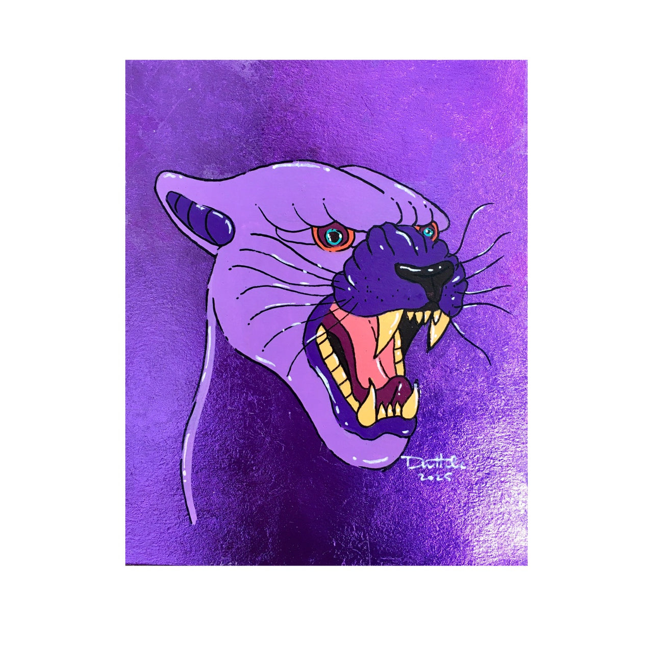 Purple Panther Painting
