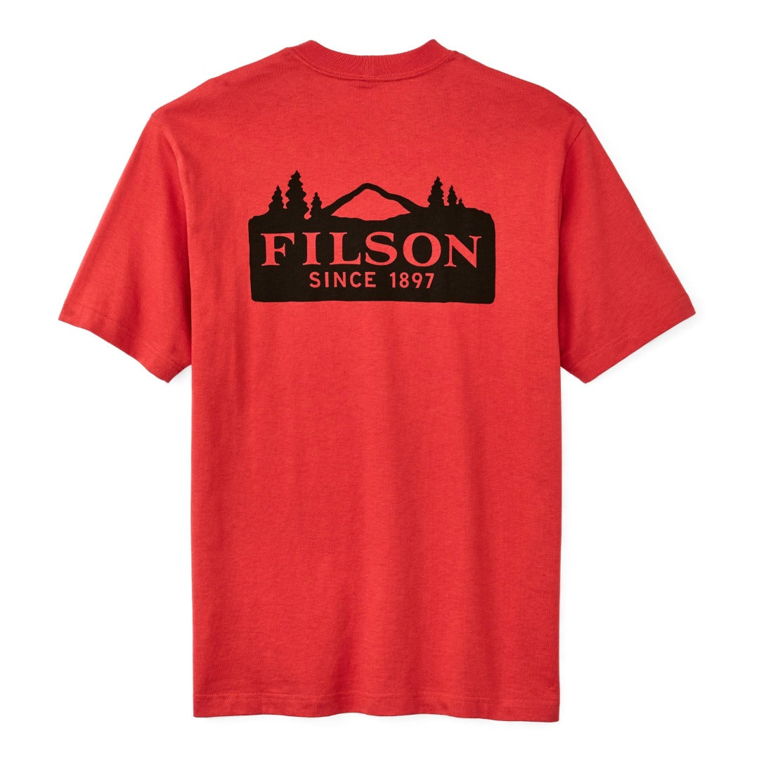 S/S Frontier Logo T-Shirt | Aurora Red Scenic Mark