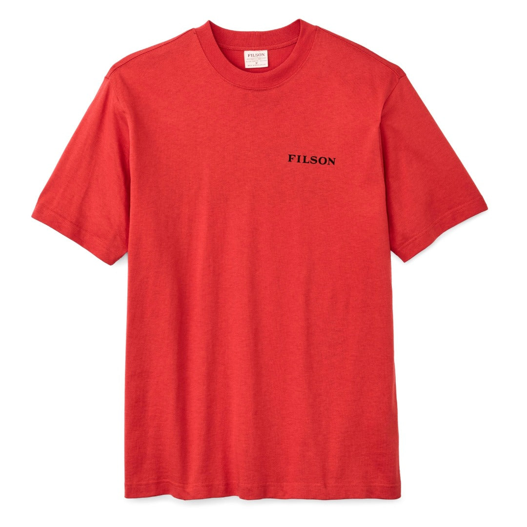 S/S Frontier Logo T-Shirt | Aurora Red Scenic Mark