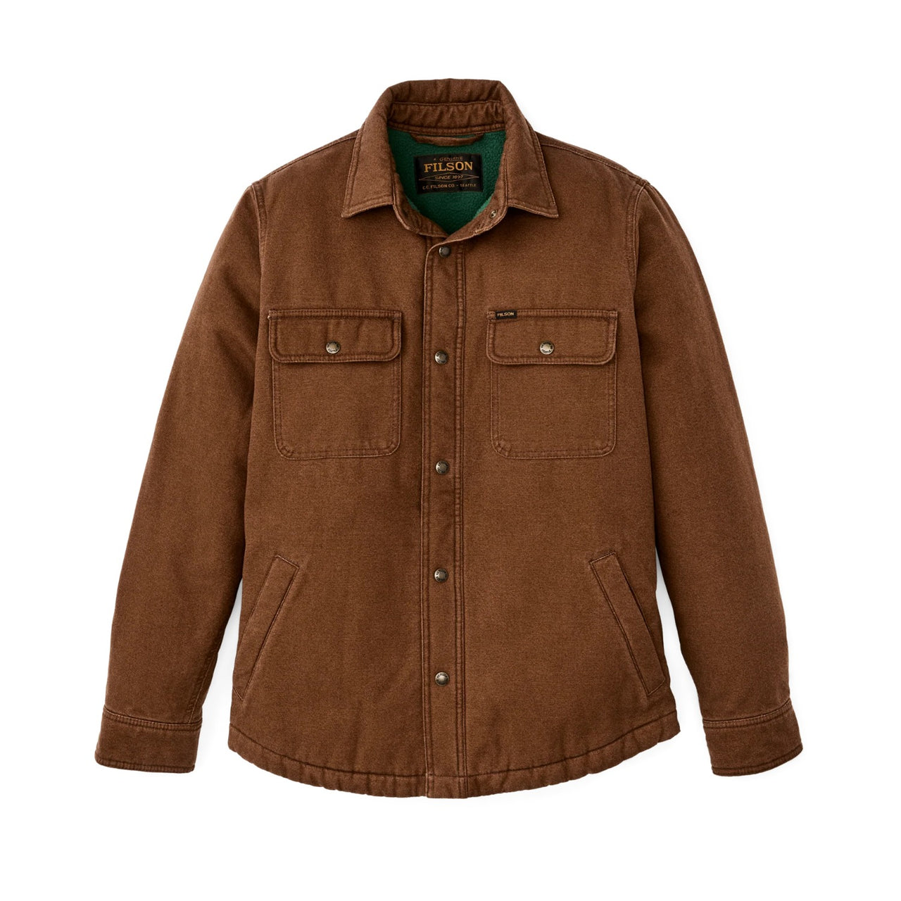 Fleece Lined Jac Shirt | Brown