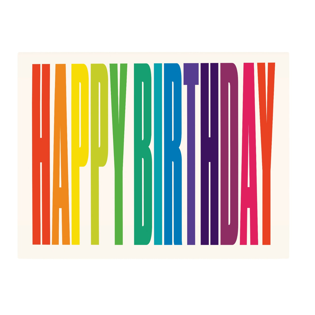 Happy Birthday Rainbow Card