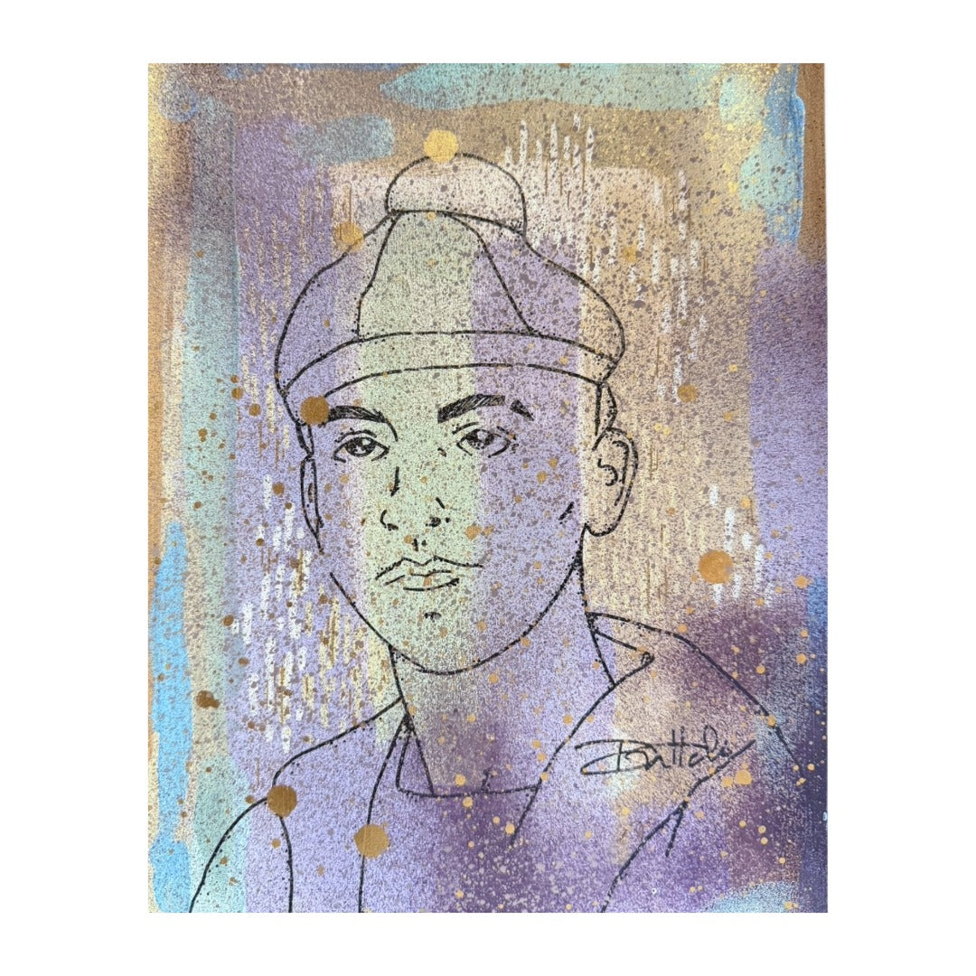 Abstract Man Painting