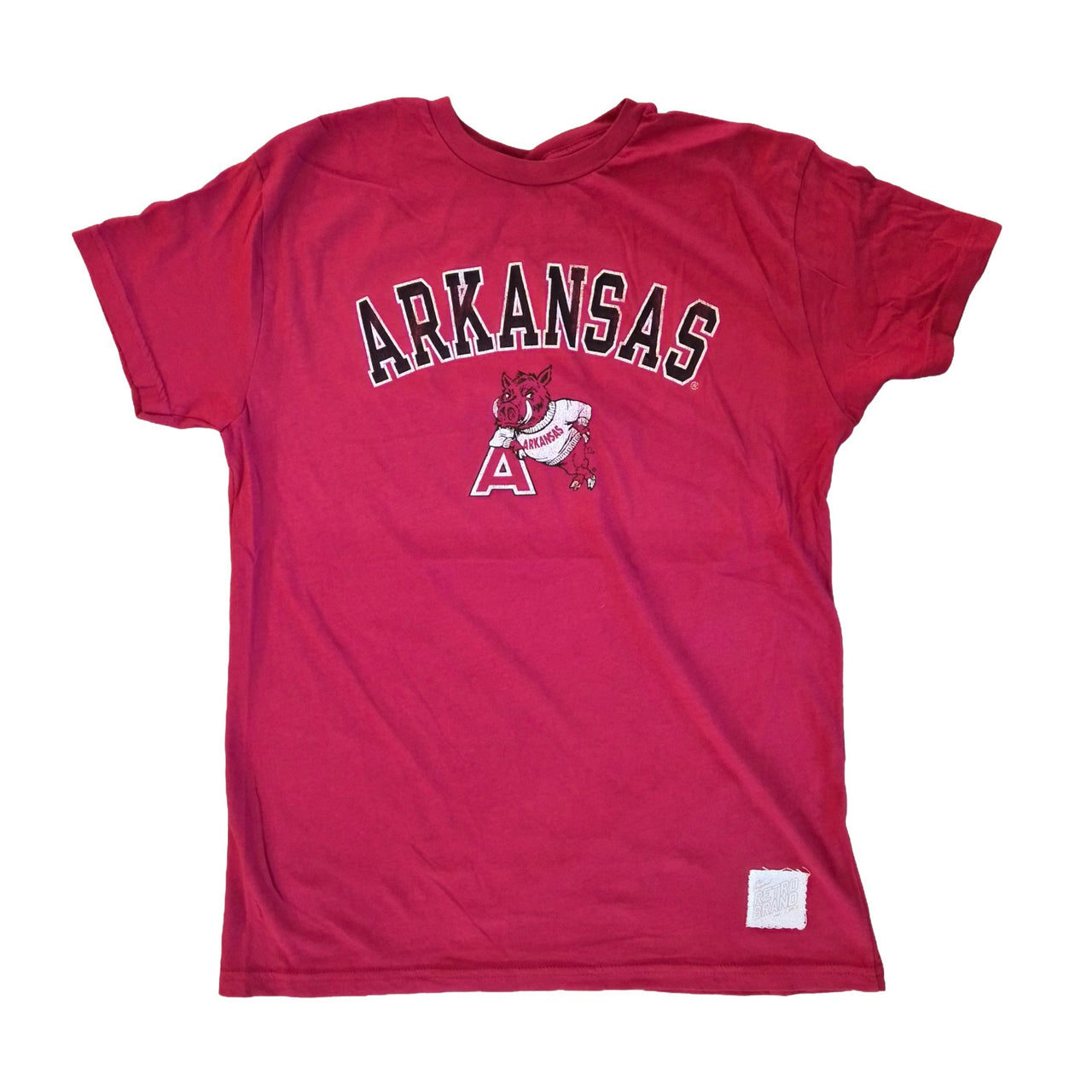Arkansas Sweater Hog Tee | Dark Red