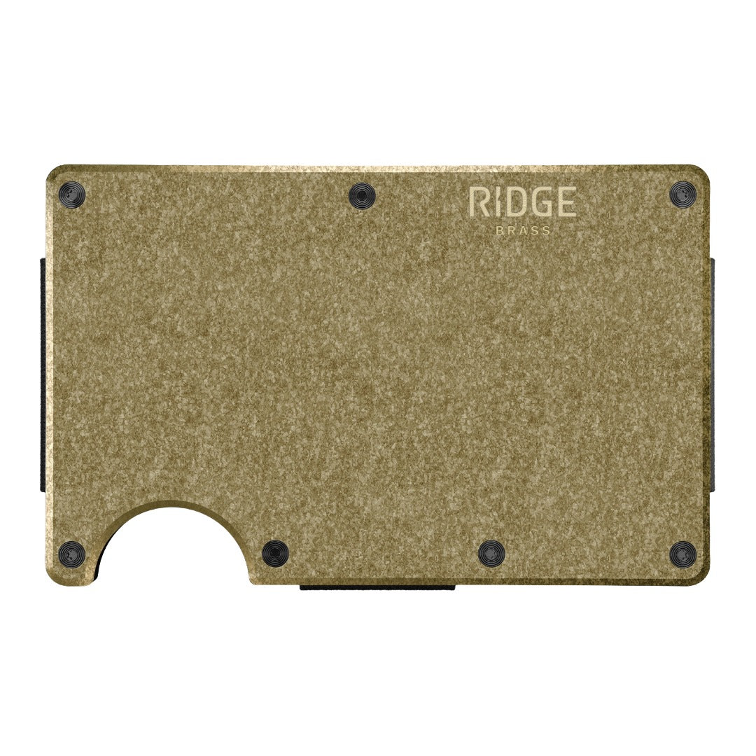 Ridge Wallet | Brass
