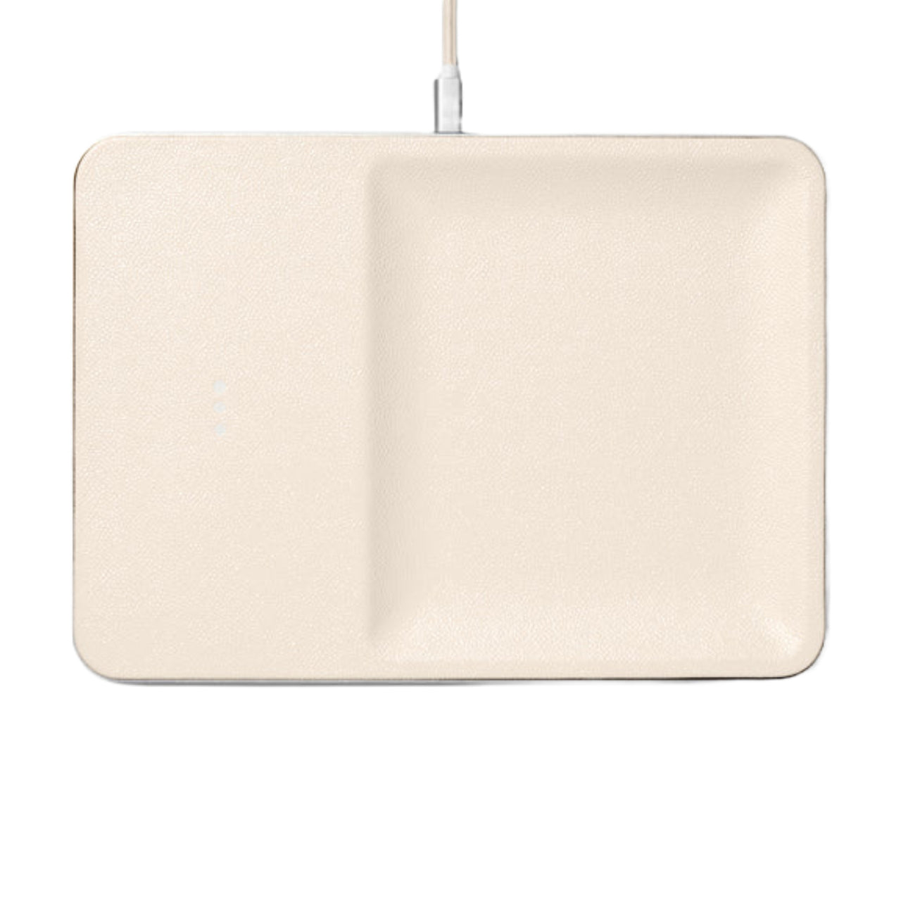 Catch 3 | Bone Leather Wireless Charger with Valet Tray