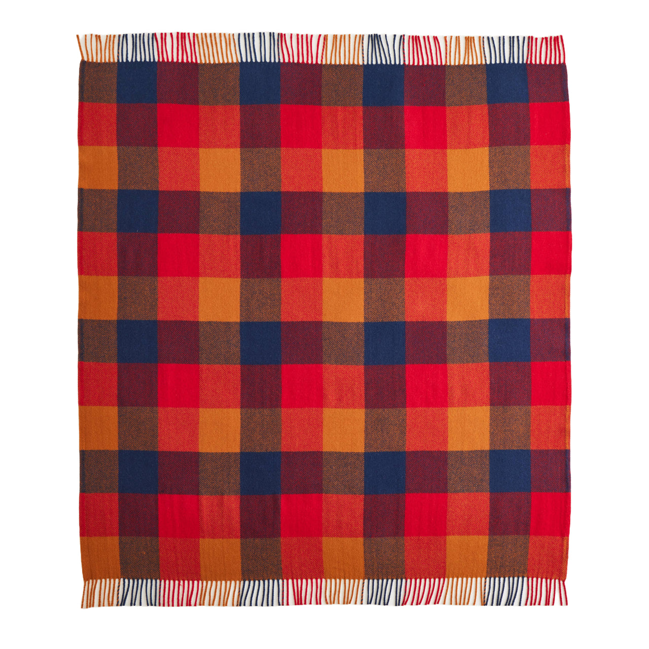 Eco-Wise Washable Throw | Copper & Red