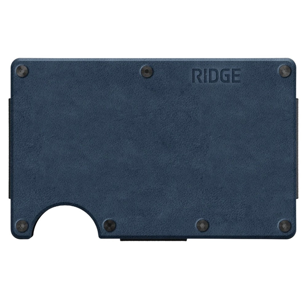 Ridge Wallet | Cobalt Blue Leather