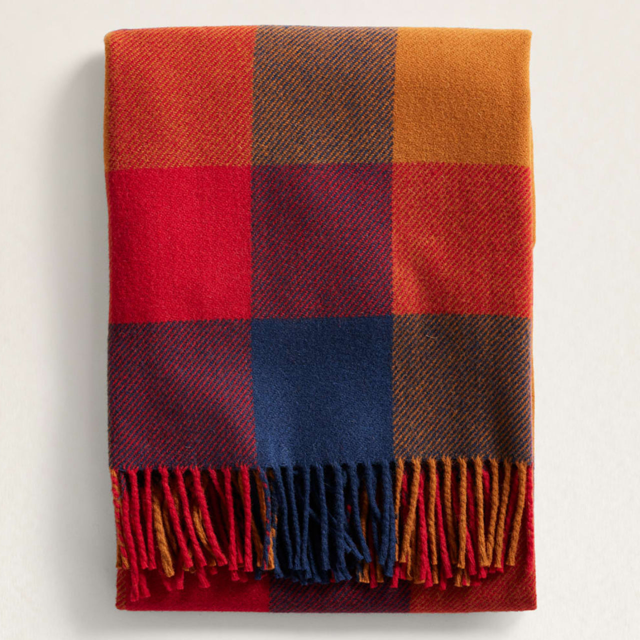 Eco-Wise Washable Throw | Copper & Red