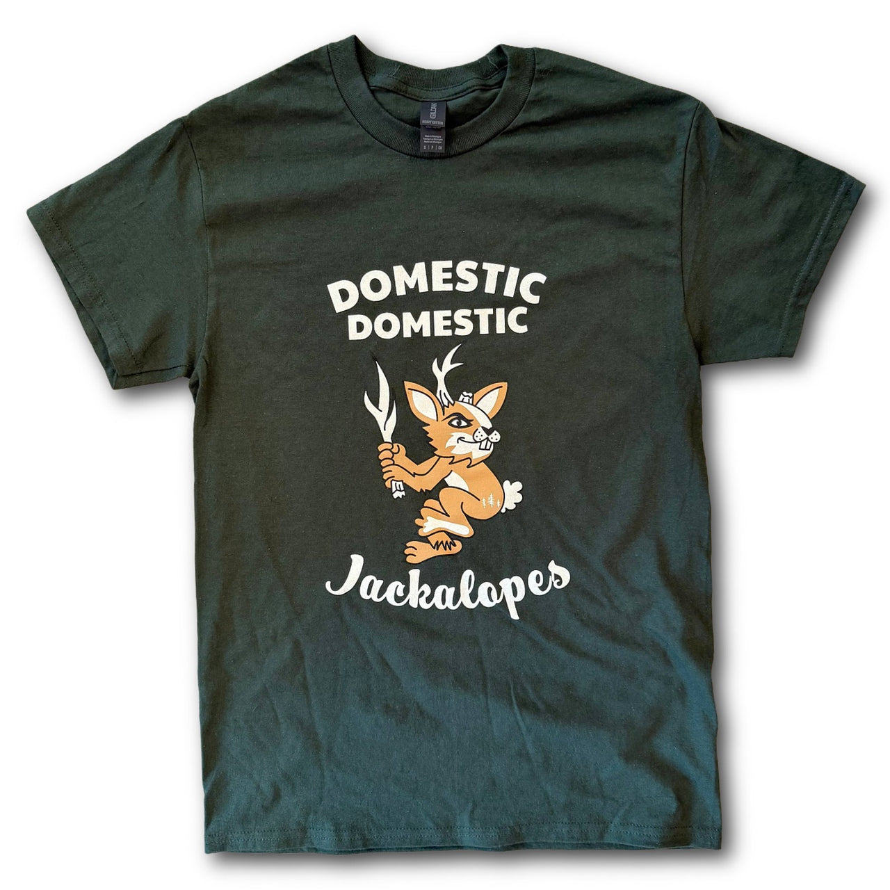 Domestic Domestic Jackalopes Tee | Dark Green