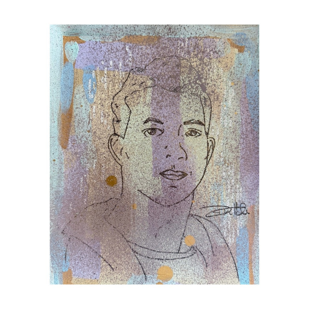 Abstract Man Painting